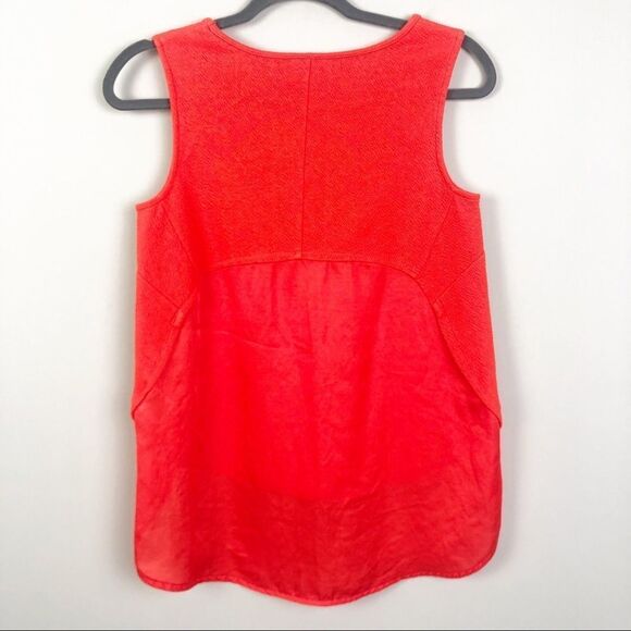 ANTHROPOLOGIE | DELETTA Sania Orange High Low Tank Top Women’s Size Small - Picture 6 of 9